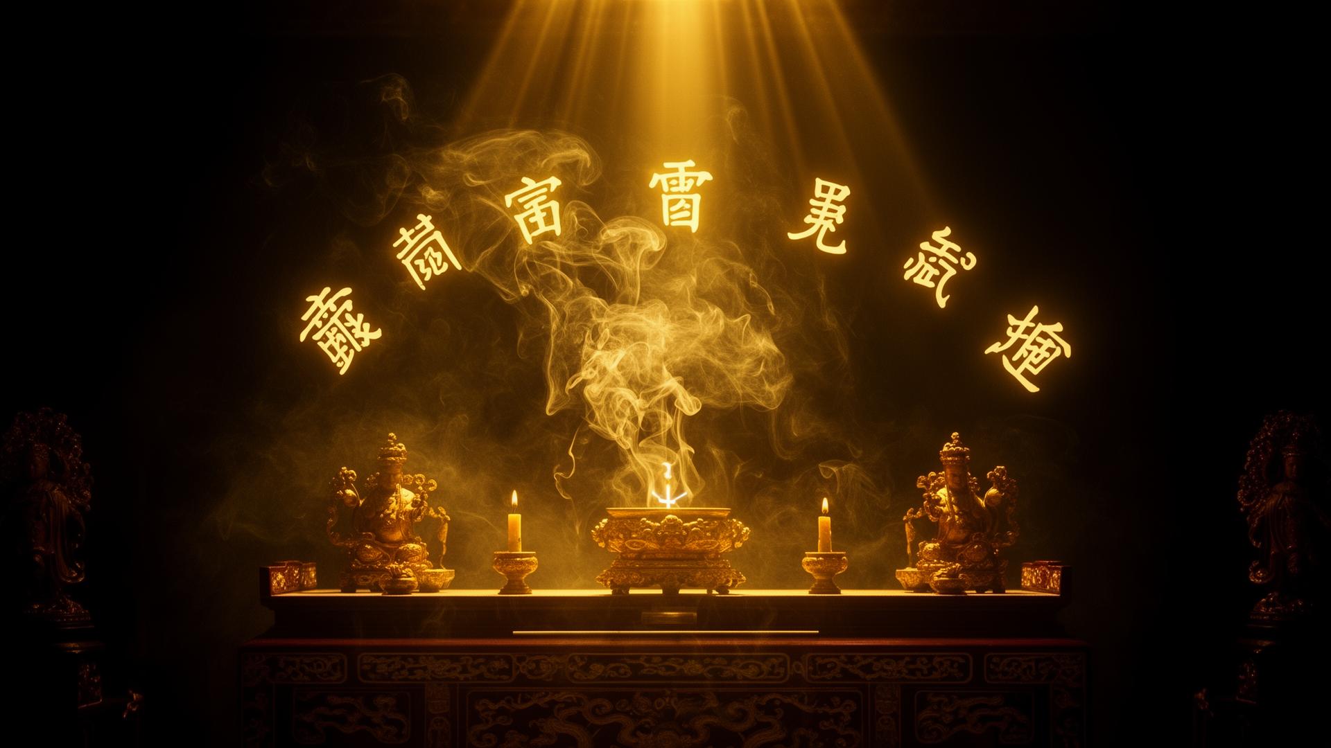道家壇場 燭火與供器